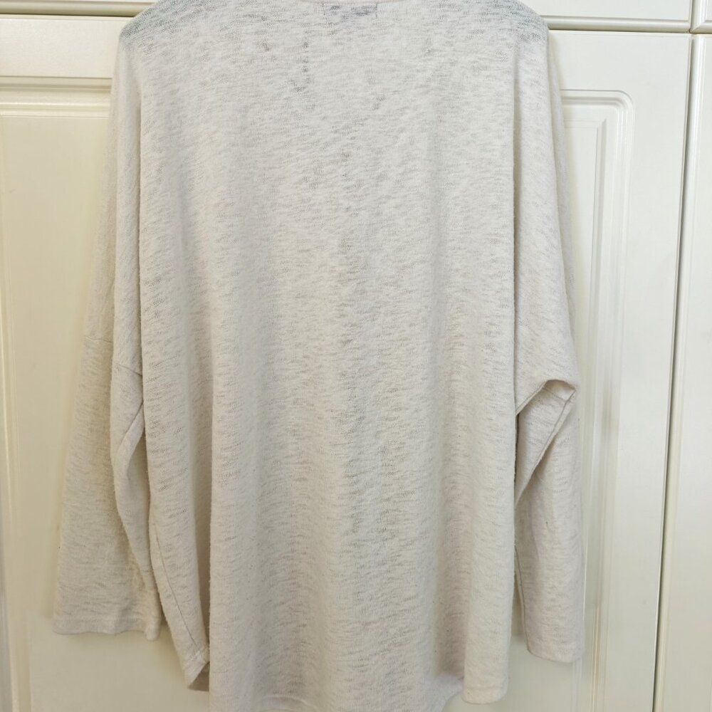Alfani White Sweater with Gold Zipper, Size 2X - Picture 2 of 2